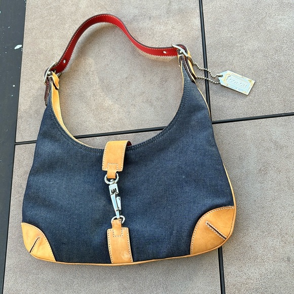 COACH LADIES BLUE DENIM BAG-K2K-8932 - Picture 2 of 13